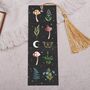 Celestial Moon Bookmark With Coloured Tassel, thumbnail 1 of 3