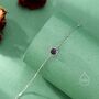 Sterling Silver Genuine Amethyst Bracelet, thumbnail 3 of 12