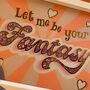 Glass Gold Leaf 'Let Me Be Your Fantasy' Wall Art Sign, thumbnail 7 of 11