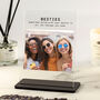 Personalised Besties Photo Acrylic Plaque Gift, thumbnail 1 of 3