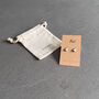 Boo! Halloween Sterling Silver Ghost Earrings, thumbnail 4 of 9