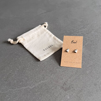 Boo! Halloween Sterling Silver Ghost Earrings, 4 of 9
