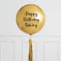 Personalised Gold Inflated Party Orb Balloon, thumbnail 1 of 2