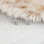 Twinkling Sterling Silver Star Stud Earrings, thumbnail 3 of 9