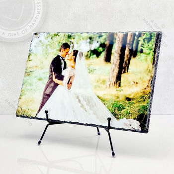 Large Rectangle Rock Photo Slate Personalised Photo Gift, 11 of 12