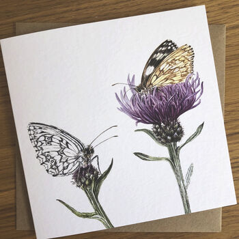 Butterflies And Bees Botanical Art Card Gift Pack, 3 of 5