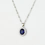 Vintage Style Crystal Pendant Necklace With Tiny White Zirconia Sparkling For Party, thumbnail 2 of 5