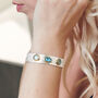 Tanzanite And Iolite Gemstone Sterling Silver Bracelet, thumbnail 5 of 5