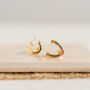 Gold Plated Rainbow Wrap Stud Earrings, thumbnail 6 of 10