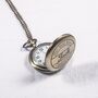Custom Men's Pocket Watch With Chain, thumbnail 4 of 6