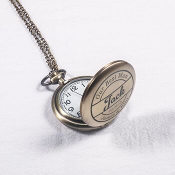 Custom Men's Pocket Watch With Chain, 4 of 6
