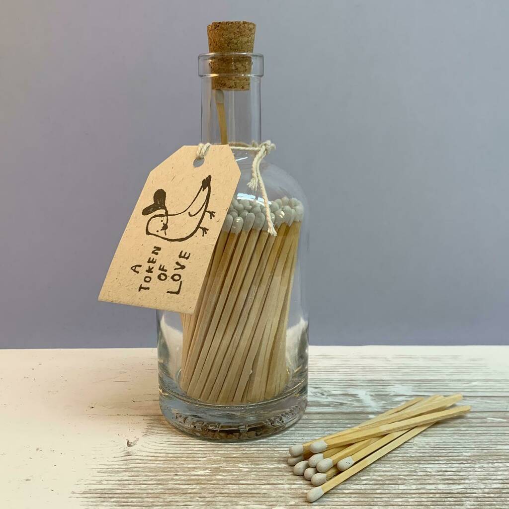 Log Burner Long Matches In A Jar By Nest