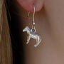 Sterling Silver Zebra Earrings, thumbnail 2 of 6