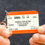 Personalised Train Ticket Keyring For Grandad, thumbnail 1 of 6