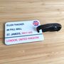 Leather British Street Sign Luggage Tag, thumbnail 1 of 3