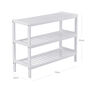 Three Levels Shoe Rack Storage In White, thumbnail 4 of 5