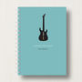 Personalised Guitar Music Lover's Journal Or Notebook, thumbnail 8 of 10