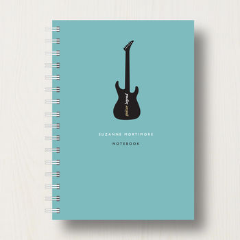 Personalised Guitar Music Lover's Journal Or Notebook, 8 of 10
