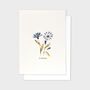 Blue Flower Botanical Postcard Centaurea, thumbnail 4 of 4