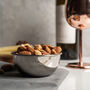 Solid Copper Snack Bowl, Silver Colored Copper, thumbnail 4 of 6