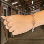 Petite Size Sterling Silver Snaffle Bit Bracelet, thumbnail 8 of 12