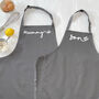 Mummy And Son Heart Apron Set, thumbnail 2 of 6