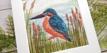 Kingfisher Hand Embroidery Design, 2 of 4