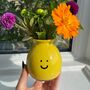 Happy Face Ceramic Vase, thumbnail 1 of 4