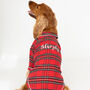 Personalised Tartan Christmas Dog Pyjamas, thumbnail 3 of 12