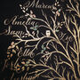 Shining Gold Foil Personalised Family Tree, thumbnail 9 of 12
