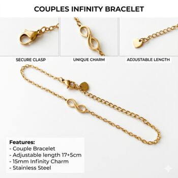 Matching Infinity Couple Bracelet Set, 4 of 5