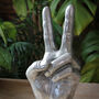 Silver Peace Sign Vase, thumbnail 4 of 4