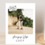 Personalised Love You Photo Greeting Card, thumbnail 6 of 8