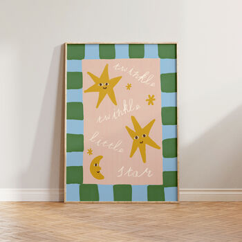 Twinkle Little Star Nursery Wall Art Print, 4 of 8