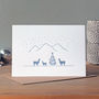 Llama Christmas Letterpress Cards, thumbnail 3 of 4