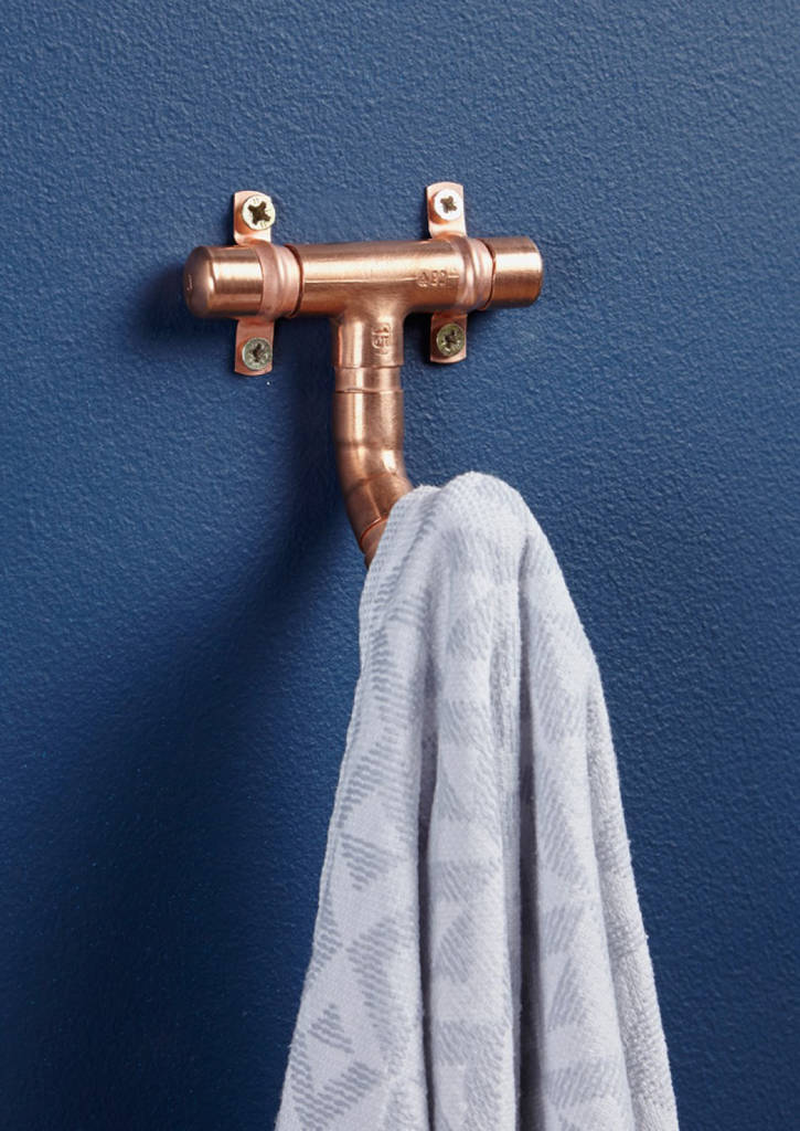 Industrial Copper Pipe Door Hook By Lime Lace 