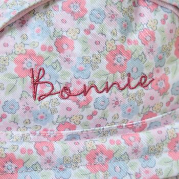 Personalised Cottage Ditsy Mini Backpack, 2 of 7