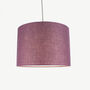 Linen Aubergine Purple Lampshade, thumbnail 3 of 9