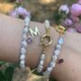 Handmade Pearl Initial Or Birthstone Bracelet, thumbnail 3 of 9