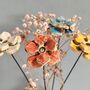 Hydrangea Bouquet Handmade Ceramic Flower Stems Artificial Set Mother's Day Gift, thumbnail 2 of 8