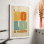 'Be Bold' Graphic Print, thumbnail 1 of 4