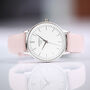 Ladies Architēct Silver Blanc With Pink Strap, thumbnail 1 of 5