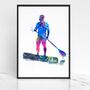 Personalised Paddle Board Sup Print, thumbnail 1 of 4