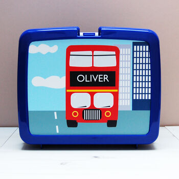 London Bus Personalised Lunch Box, 2 of 7