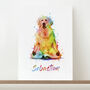 Personalised Watercolour Dog Yoga Print, thumbnail 2 of 12