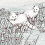 'Arctic Foxes' Print, thumbnail 3 of 3