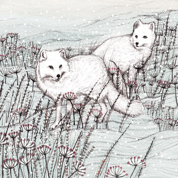 'Arctic Foxes' Print, 3 of 3