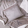 Personalised Sherpa Style Blanket And Cushion Set, thumbnail 1 of 9