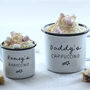 Personalised Set Of Mugs For Coffee And Babyccino, thumbnail 1 of 4