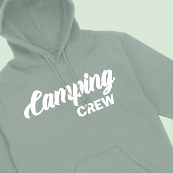 Personalised Camping Crew Unisex Hoodie, 6 of 7